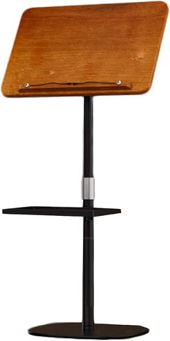 Adjustable Floor Stand Podium with Tray, Perfect for Holding Textbooks and Sheet Music, Ideal for Presentations and Performances in Saudi Arabia