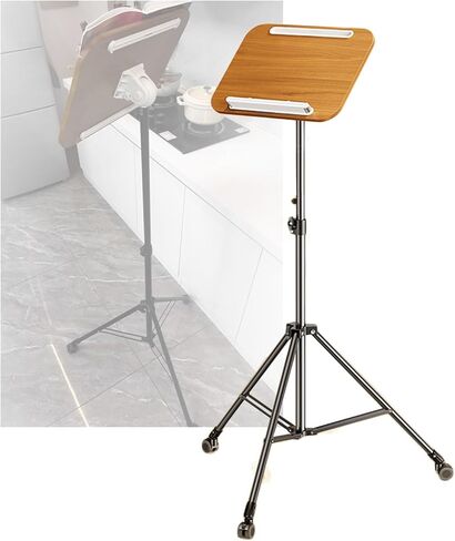 Adjustable Floor Stand with Brake Wheels, Perfect for Holding Sheet Music, Recipes, and Textbooks, Enhances Reading and Presentation Convenience in Saudi Arabia