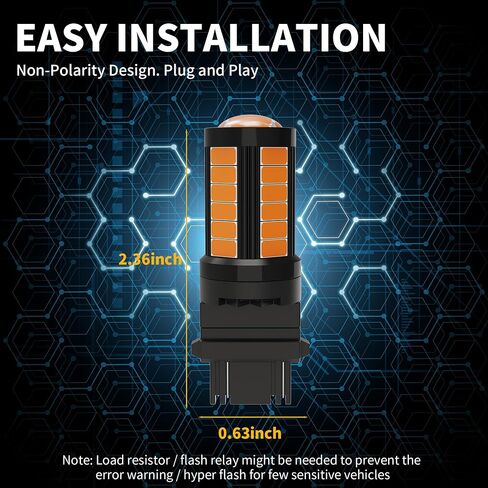 Yorkim 194 LED Bulb CANBUS Error Free T10 LED Bulb 6-SMD 2835 Chipsets 2825 LED Bulb 168 W5W LED Bulb No Polarity Replacement Bulbs for Map Dome Trunk Liscense Plate Lights 10-Pack 194 LED Bulb White in Kuwait