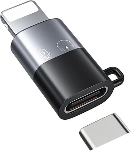 لمحولات DJI Mic 3 Type C إلى Lightning، ومحول USB C إلى Lightning، والشحن السريع ونقل البيانات لهاتف iPhone 14 13 الذكي/PC/Mac ملحقات موصل مستقبل الميكروفون اللاسلكي (عبوة واحدة) in Kuwait