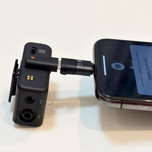 لمحولات DJI Mic 3 Type C إلى Lightning، ومحول USB C إلى Lightning، والشحن السريع ونقل البيانات لهاتف iPhone 14 13 الذكي/PC/Mac ملحقات موصل مستقبل الميكروفون اللاسلكي (عبوة واحدة) in Kuwait