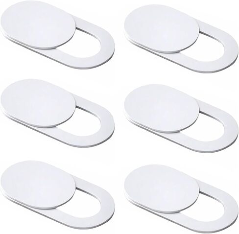 Privacy Protection Camera Cover Slide (6 Pack) - Ultra Thin Design for Laptops, Cell Phones, iPads, PCs, Tablets - Enhanced Security Against Unauthorized Access - White in Saudi Arabia