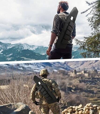 Soft-Rifle-Case Tactical-Gun Range-Bag Hunting-Shooting Sports-Storage - Padded Transport with 5 Pouches Adjustable Shoulder Strap in Saudi Arabia