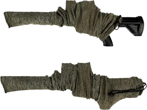 GUGULUZA 4-Pack Thick Gun Socks for Storage Rifle and Shotguns with or without Scope, Silicone-Treated, Drawstring Closure, 52 Inches in Saudi Arabia