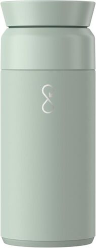Ocean Bottle Brew Flask 12 oz | Insulated Travel Flask for Hot & Cold Drinks | Recycled Stainless Steel | Sustainable, Eco Friendly Gift (Shale Green) in Kuwait
