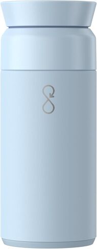 Ocean Bottle Brew Flask 12 oz | Insulated Travel Flask for Hot & Cold Drinks | Recycled Stainless Steel | Sustainable, Eco Friendly Gift (Shale Green) in Kuwait