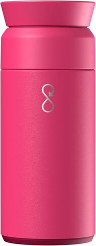 Ocean Bottle Brew Flask 12 oz | Insulated Travel Flask for Hot & Cold Drinks | Recycled Stainless Steel | Sustainable, Eco Friendly Gift (Shale Green) in Kuwait