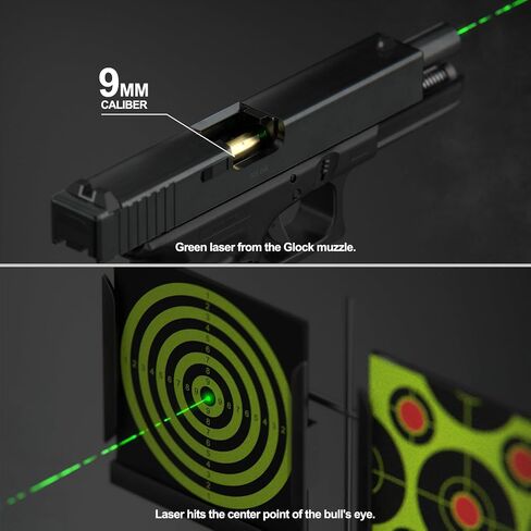 Feyachi Green Bore Sight 9mm/223 5.56mm/12 Gauge Bore Sight Laser Boresighter with 3 Sets of Batteries in Saudi Arabia