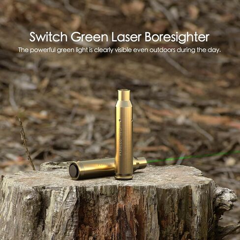 Feyachi Green Laser Bore Sight 223 5.56mm تصميم التبديل ليزر Boresighter مع 3 مجموعات من البطاريات in Kuwait