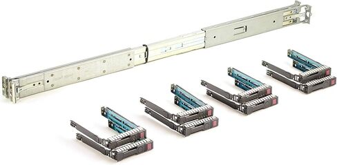 HP ProLiant DL360P G8 8-Bay Upgrade Kit - Rails + 8X 2.5'' SFF Caddies/Sleds (Renewed) in Saudi Arabia