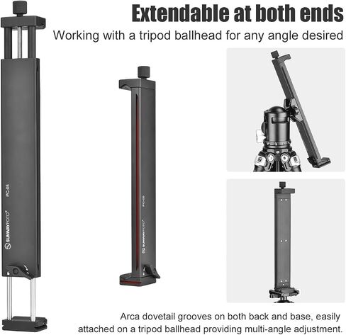 SUNWAY PC-05 Universal Big Laptop Stand for Arca Swiss Tripod, Laptop Holder for MacBook pro, Tablet Mount for Pad, Tripod Pad Adapter in Saudi Arabia