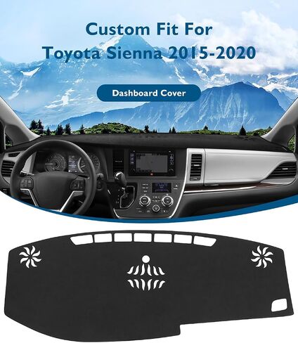 Dash Cover for Kia Seltos SUV 2021-2023 Accessories-Black Flannel Dashboard Cover Mat-Car Dashboard UV Sun Protection in Saudi Arabia