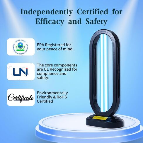 UV Light Sanitizer w/Spare Bulb with Ozone,UVC Disinfection Lamp with Remote Control,Ultraviolet Light Sanitizer for Whole Home,Room & Kitchen,UV Sterilizer15/30/45/60 Minutes Timer in Saudi Arabia