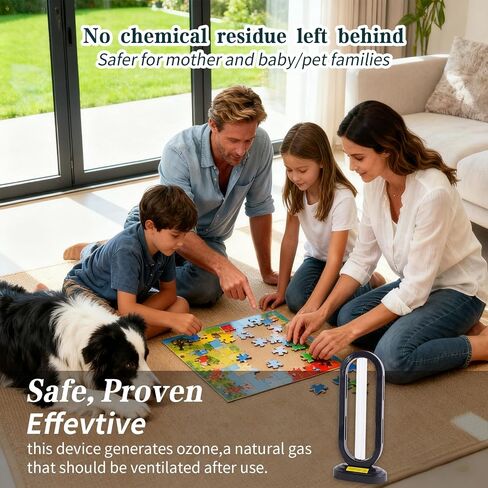 UV Light Sanitizer w/Spare Bulb with Ozone,UVC Disinfection Lamp with Remote Control,Ultraviolet Light Sanitizer for Whole Home,Room & Kitchen,UV Sterilizer15/30/45/60 Minutes Timer in Saudi Arabia