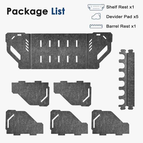 Pistol Rack for Gun Safe, Soft Felt, Handgun Rack, Revolver Firearm Holder | Gun Storage Organizer, Scratch Resistance, Anti-Slip Gun Cabinet Accessories in Saudi Arabia