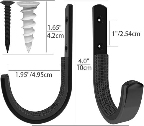 Gun Rack Wall Mount, Horizontal Gun Racks for Wall Metal Shotgun Hangers for Storing Rifles, Shotguns and Bows, Gun Mount Holder Hooks for Wall Storage (Black 3Pairs) in Saudi Arabia