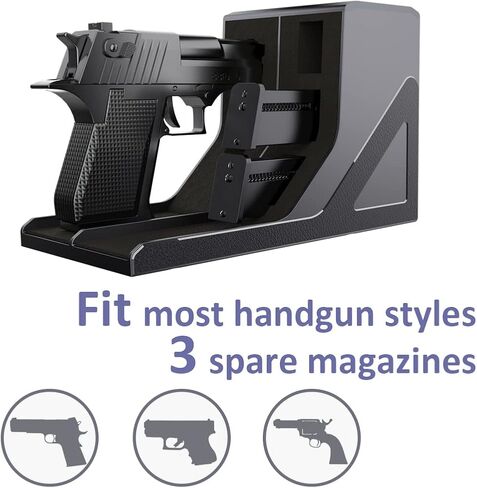 SUMING Universal Pistol Rack, Handgun Rack Pistol Holder for Gun Safe, Gun Holder Protective Pistol Stand Gun Storage Fit Most Handguns in Saudi Arabia