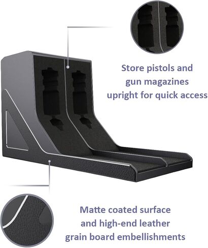 SUMING Universal Pistol Rack, Handgun Rack Pistol Holder for Gun Safe, Gun Holder Protective Pistol Stand Gun Storage Fit Most Handguns in Saudi Arabia
