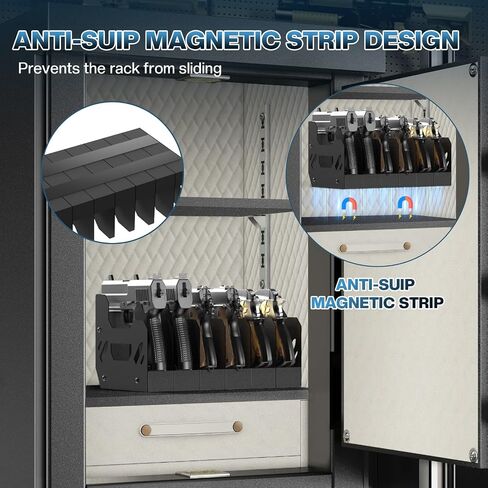 Foam Pistol Rack for Gun Safe & Gun Cabinet Accessories, Durable Soft Foam Handgun Organizer with Moisture/Scratch Resistance & Anti-Slip, Firearm Storage Rack Stand for Displays in Saudi Arabia