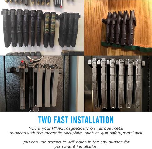 حامل حائط PMAG، حامل ماج AR، رف تخزين Mag للتعديل 2، Hexmags، MFTmags، عرض مجلة لـ PMAG 30 Round 5.56 223 in Kuwait