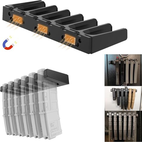 حامل حائط PMAG، حامل ماج AR، رف تخزين Mag للتعديل 2، Hexmags، MFTmags، عرض مجلة لـ PMAG 30 Round 5.56 223 in Kuwait