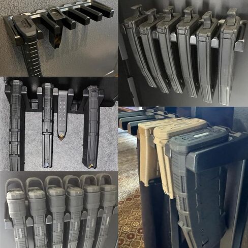 ABS Magazine Holder, Ar Magazine Holder for Gun Safe, Mag Storage Rack for Pmag, Glock, Amend 2, Hexmags, Mftmags, Magpulmag in Saudi Arabia