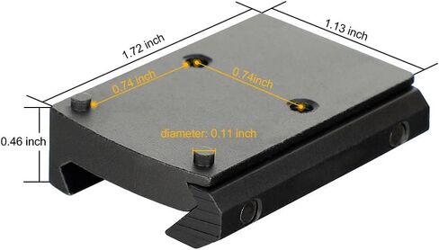 ohhunt Ruggedized Miniature Red Dot Reflex Low Picatinny Mount for RMR and SRO in Saudi Arabia
