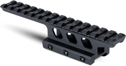 Monstrum Shrapnel Offset Picatinny Riser Mount with Recoil Stop Base | 14 Slot 5 inch | High Profile in Saudi Arabia