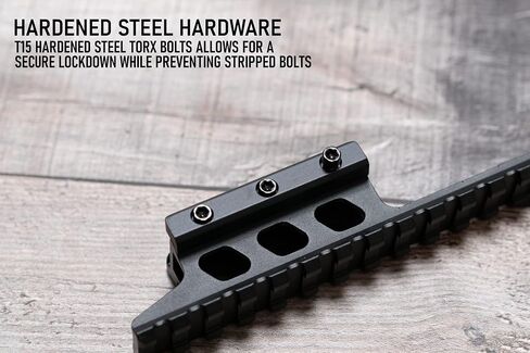 Monstrum Shrapnel Offset Picatinny Riser Mount with Recoil Stop Base | 14 Slot 5 inch | High Profile in Saudi Arabia