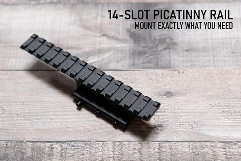 Monstrum Shrapnel Offset Picatinny Riser Mount with Recoil Stop Base | 14 Slot 5 inch | High Profile in Saudi Arabia