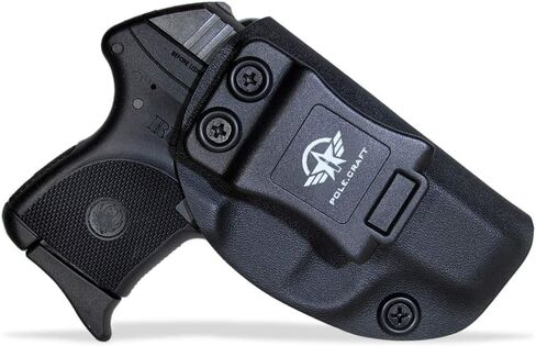 Ruger LCP 380 Holster، IWB Kydex Holster Fit: LCP 380 Auto⎜Inside حزام الخصر - Adj. غير قادر على الاحتفاظ ⎜ غطاء ماج زر ⎜ لا ارتداء ⎜ لا غضب in Kuwait