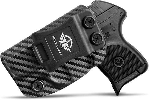 Ruger LCP 380 Holster، IWB Kydex Holster Fit: LCP 380 Auto⎜Inside حزام الخصر - Adj. غير قادر على الاحتفاظ ⎜ غطاء ماج زر ⎜ لا ارتداء ⎜ لا غضب in Kuwait