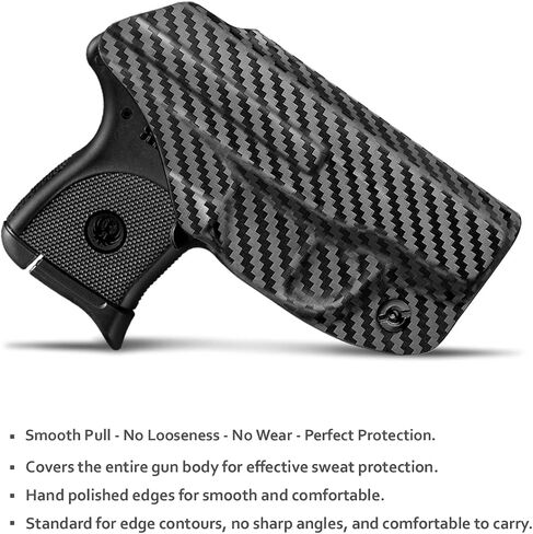Ruger LCP 380 Holster، IWB Kydex Holster Fit: LCP 380 Auto⎜Inside حزام الخصر - Adj. غير قادر على الاحتفاظ ⎜ غطاء ماج زر ⎜ لا ارتداء ⎜ لا غضب in Kuwait
