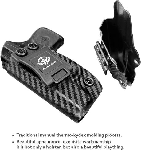Ruger LCP 380 Holster، IWB Kydex Holster Fit: LCP 380 Auto⎜Inside حزام الخصر - Adj. غير قادر على الاحتفاظ ⎜ غطاء ماج زر ⎜ لا ارتداء ⎜ لا غضب in Kuwait