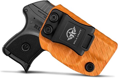 Ruger LCP 380 Holster، IWB Kydex Holster Fit: LCP 380 Auto⎜Inside حزام الخصر - Adj. غير قادر على الاحتفاظ ⎜ غطاء ماج زر ⎜ لا ارتداء ⎜ لا غضب in Kuwait