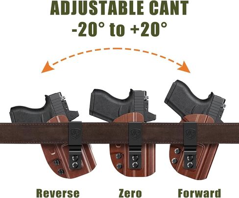 حافظة IWB متوافقة مع Glock 43، 43X، 43X MOS - حافظة حمل مخفية مع مخلب مخفي مثالية للملحق داخل حزام الخصر in Kuwait