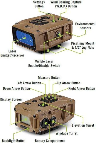 Vortex Optics Impact 4000 محدد المدى بالليزر المثبت على السكك الحديدية in Kuwait
