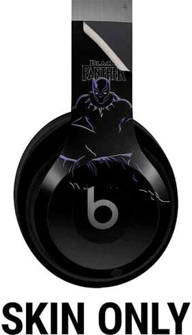 Skinit Decal Audio Skin Compatible with Beats Solo 4 Wireless Headphones - Officially Licensed Marvel Black Panther Night Time Watch Design in Saudi Arabia