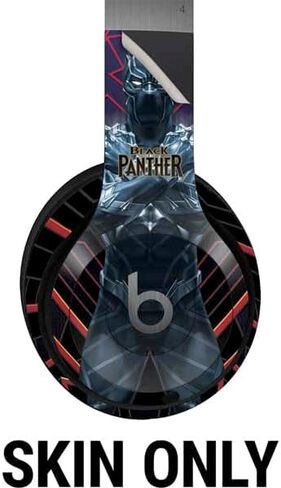 Skinit Decal Audio Skin Compatible with Beats Solo 4 Wireless Headphones - Officially Licensed Marvel Black Panther Night Time Watch Design in Saudi Arabia