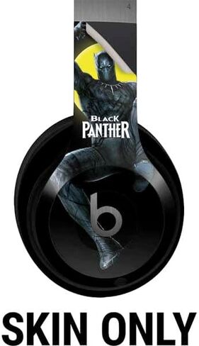 Skinit Decal Audio Skin Compatible with Beats Solo 4 Wireless Headphones - Officially Licensed Marvel Black Panther Night Time Watch Design in Saudi Arabia