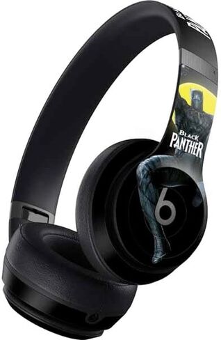 Skinit Decal Audio Skin Compatible with Beats Solo 4 Wireless Headphones - Officially Licensed Marvel Black Panther Night Time Watch Design in Saudi Arabia