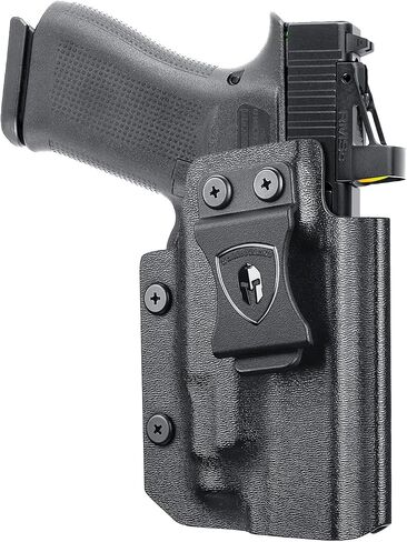 حافظة WARRIORLAND IWB Kydex مع قطع مخلب وبصريات متوافقة مع مسدس Glock 43 / G43X & G43X MOS، حافظة حمل مخفية داخل حزام الخصر، Adj. الاحتفاظ وغير قادر، اليد اليمنى in Kuwait