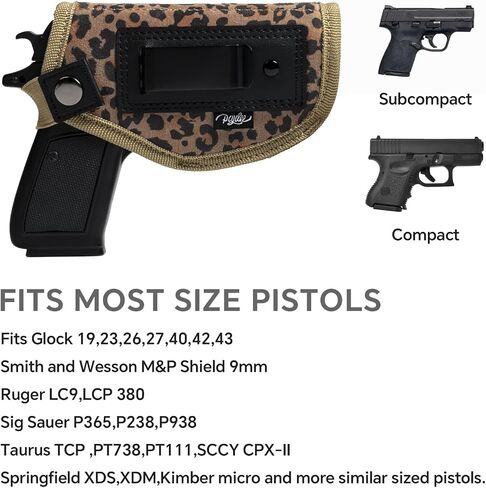 حافظة مسدس للنساء حافظة حمل مخفية للمسدسات حافظة IWB عالمية تناسب Glock 19 26 43 Springfie XD LC9 وجميع المسدسات المماثلة in Kuwait