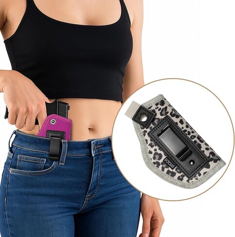 Gun Holster for Women Concealed Carry Holster for Pistols Universal IWB Holster Fits Glock 19 26 43 Springfie XD LC9 & All Similar Handguns in Kuwait