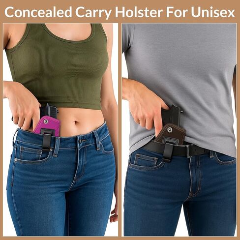 Gun Holster for Women Concealed Carry Holster for Pistols Universal IWB Holster Fits Glock 19 26 43 Springfie XD LC9 & All Similar Handguns in Kuwait