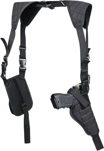 Twod Concealed Carry Shoulder Holster Nylon Cross Harness Vertical Shoulder Holster Adjustable for Most Handguns or Pistol in Saudi Arabia