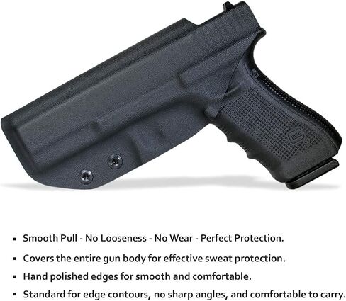 POLE.CRAFT IWB Kydex Holster Fit مخصص: Glock 17 (Gen 1-5) / Glock 22 Glock 31 (Gen 3-4) مسدس - حمل حزام الخصر الداخلي - Adj. عدم القدرة على الاحتفاظ - زر الغطاء المغناطيسي - عدم التآكل - عدم وجود اهتزاز in Kuwait