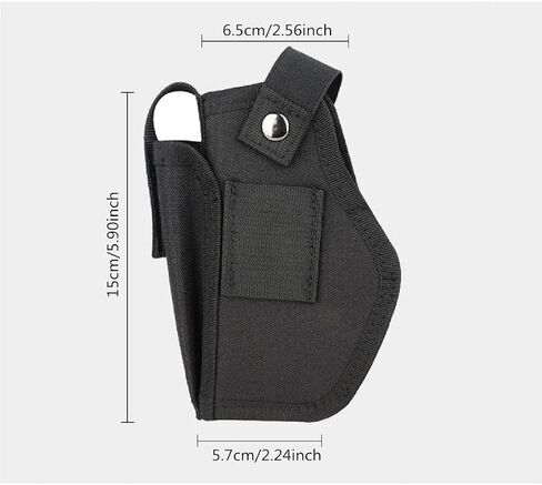 Universal Gun Holster with Mag Pouch for Concealed Carry Inside or Outside The Waistband Pistols Holsters for Right and Left Hand Draw Holster for Men/Women Black in Saudi Arabia