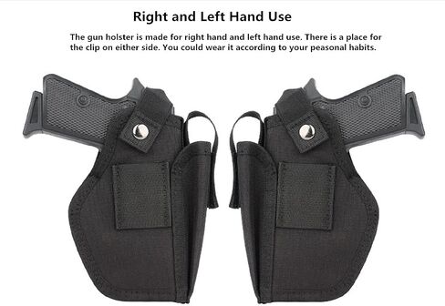 Universal Gun Holster with Mag Pouch for Concealed Carry Inside or Outside The Waistband Pistols Holsters for Right and Left Hand Draw Holster for Men/Women Black in Saudi Arabia
