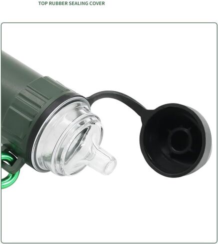 Outdoor Emergency Camping Simple Light Portable Water Filtration Straw Survival Tools with Seal in Saudi Arabia